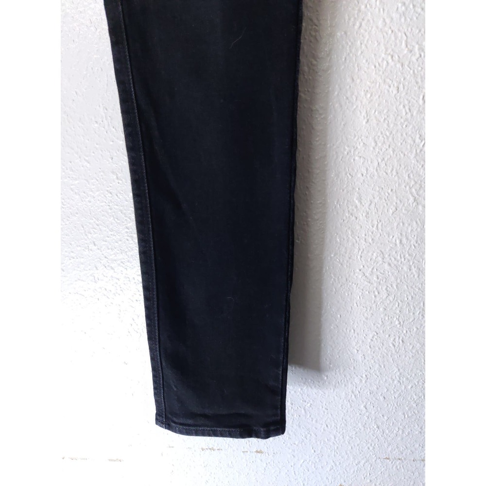 3/$20 Madewell Black Cotton Blend Mid Rise Skinny Jeans 27 - Picture 7 of 8